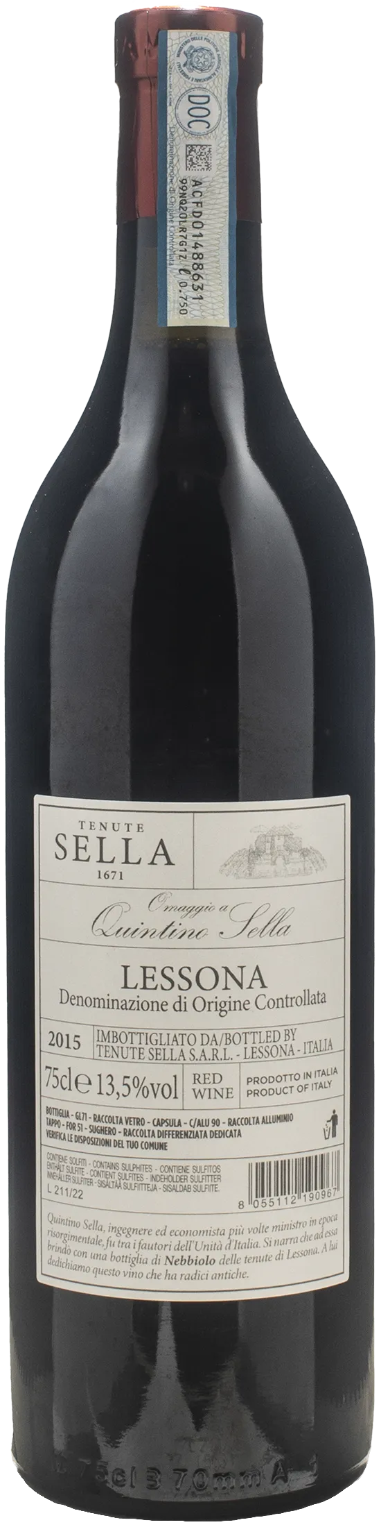 Tenute Sella Omaggio a Quintino Sella Lessona 2015