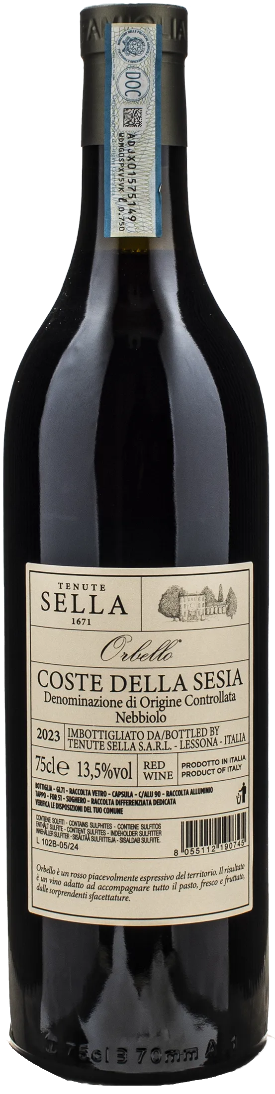 Tenute Sella Orbello Coste della Sesia Nebbiolo 2023