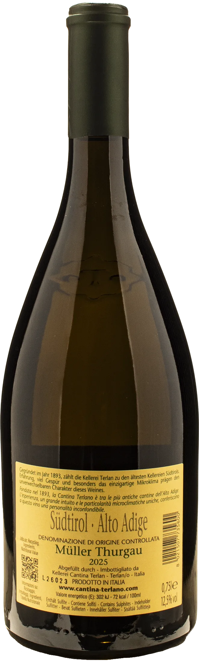 Terlano Alto Adige Muller Thurgau Tradition 2025