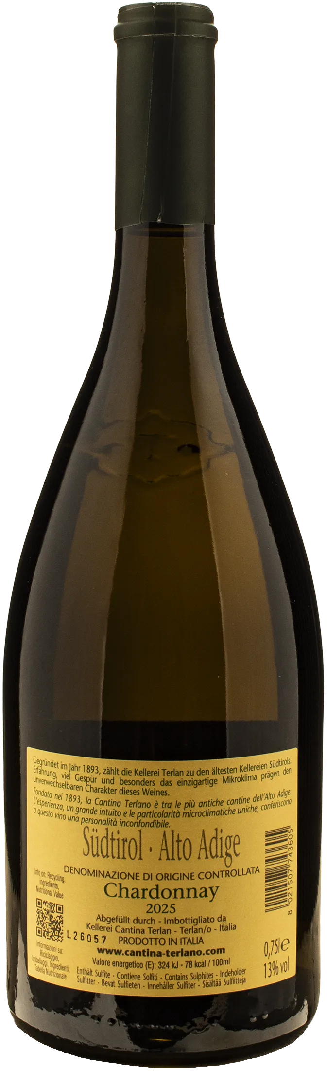 Terlano Chardonnay Tradition 2025