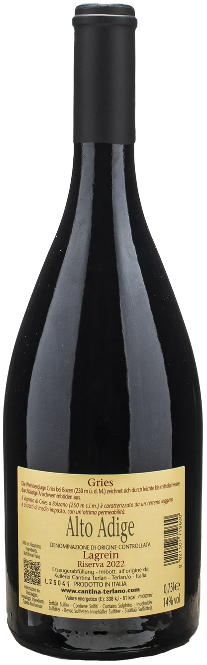 Terlano Lagrein Gries Riserva 2022