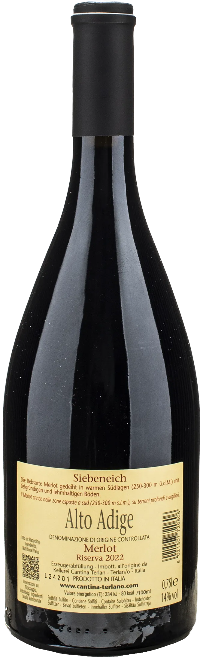 Terlano Merlot Siebeneich Riserva 2022