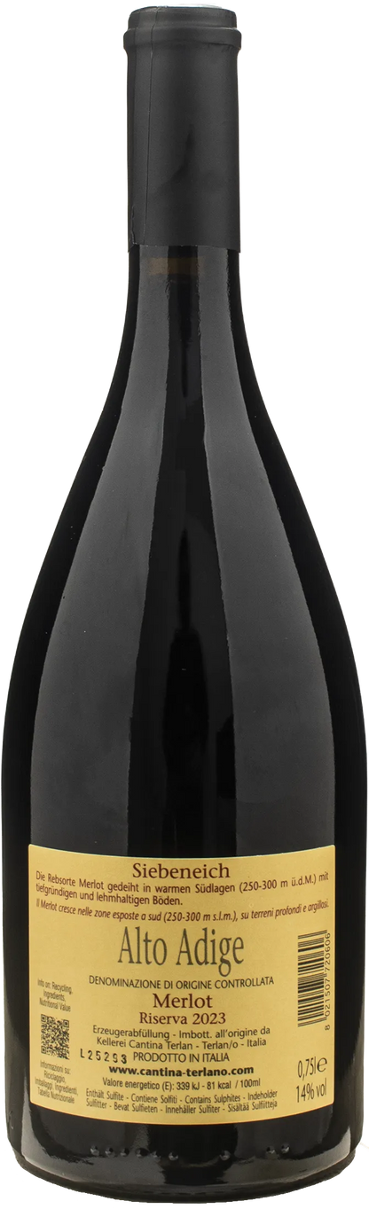 Terlano Merlot Siebeneich Riserva 2023