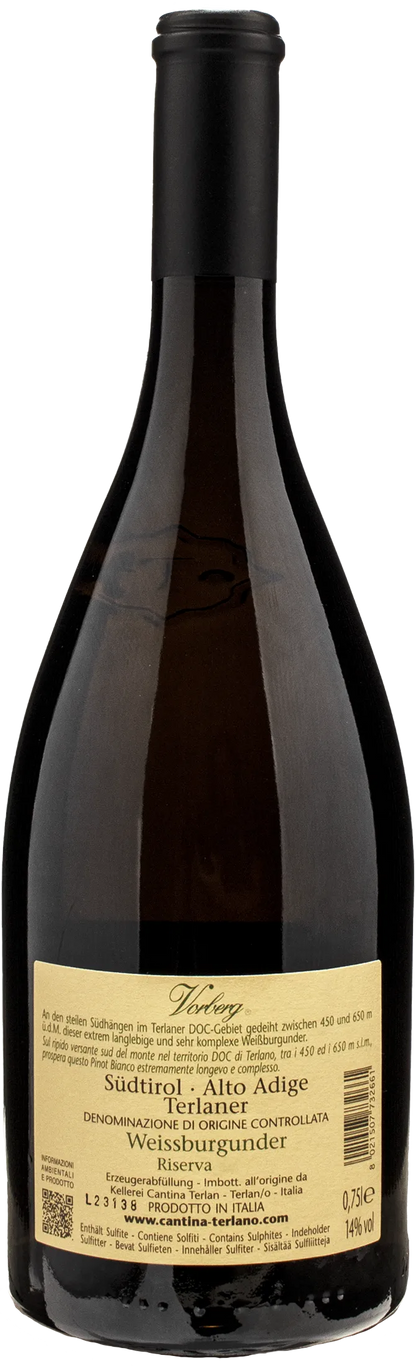 Terlano Pinot Bianco Vorberg Riserva 2022