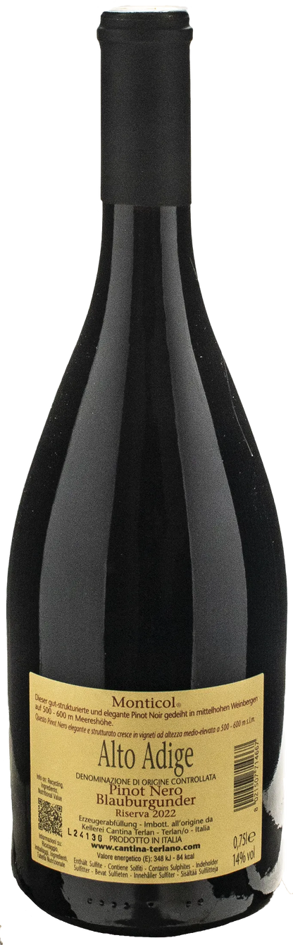 Terlano Pinot Nero Monticol Riserva 2022