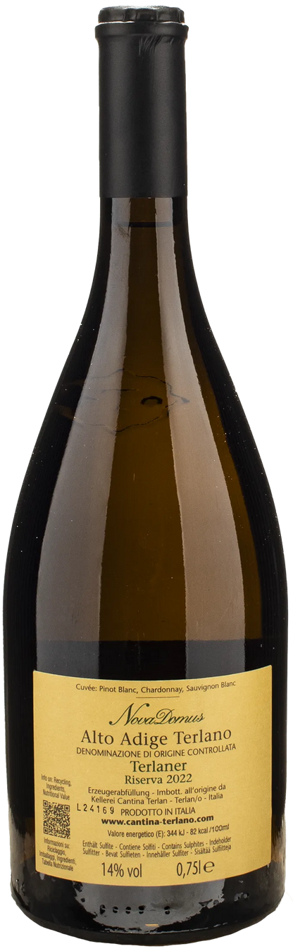 Terlano Terlaner Cuvée Nova Domus Riserva 2022