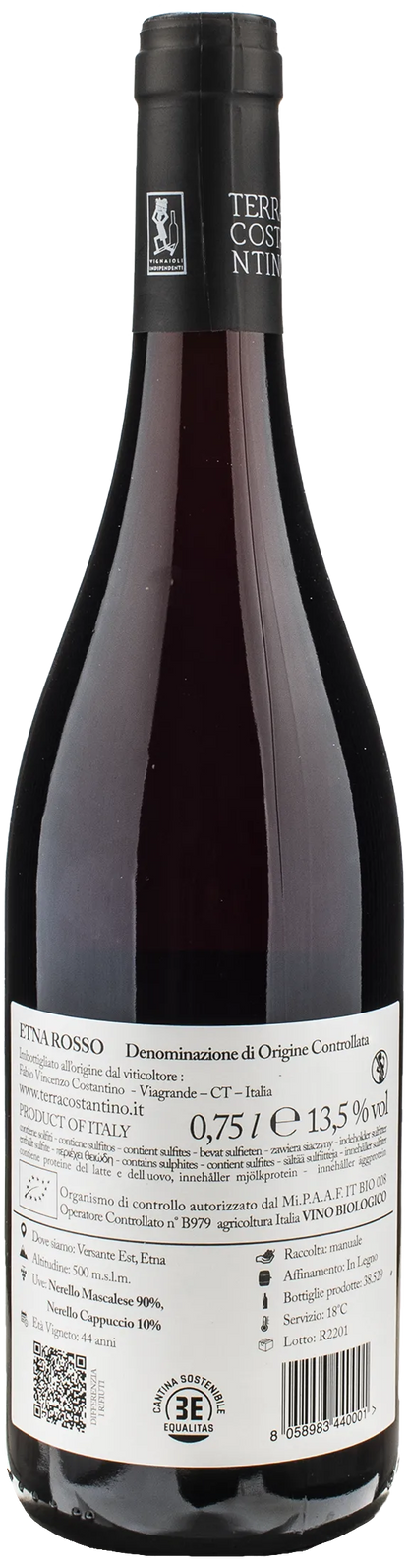 Terra Costantino Etna Rosso DeAetna 2022