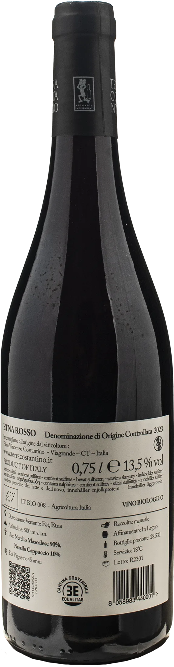 Terra Costantino Etna Rosso DeAetna 2023