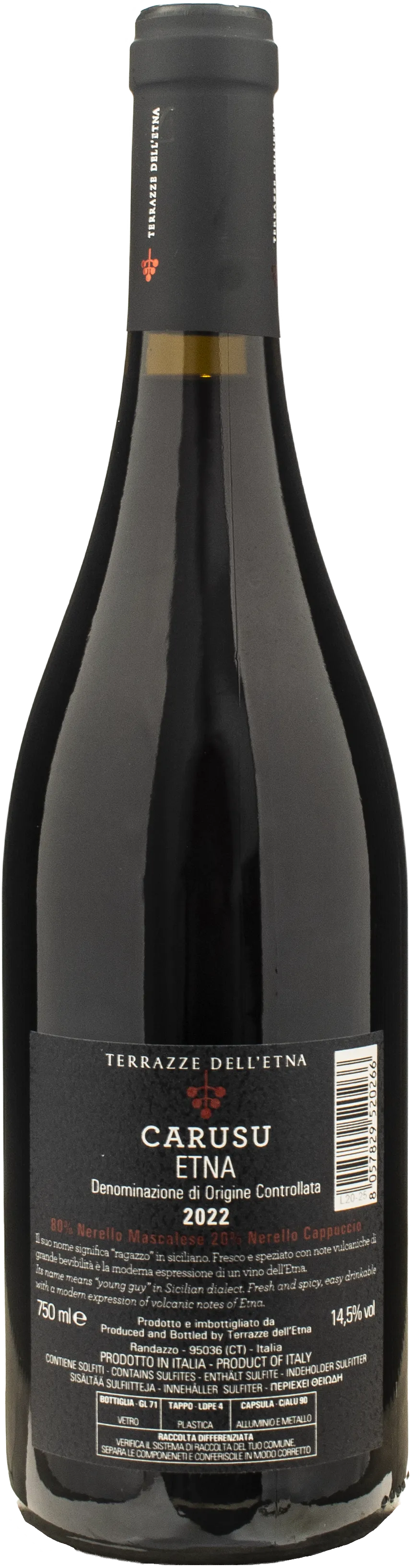 Terrazze dell'Etna Etna Rosso Carusu 2022