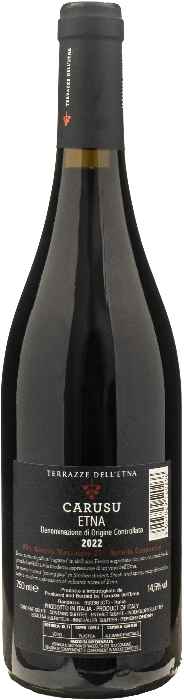 Terrazze dell'Etna Etna Rosso Carusu 2022