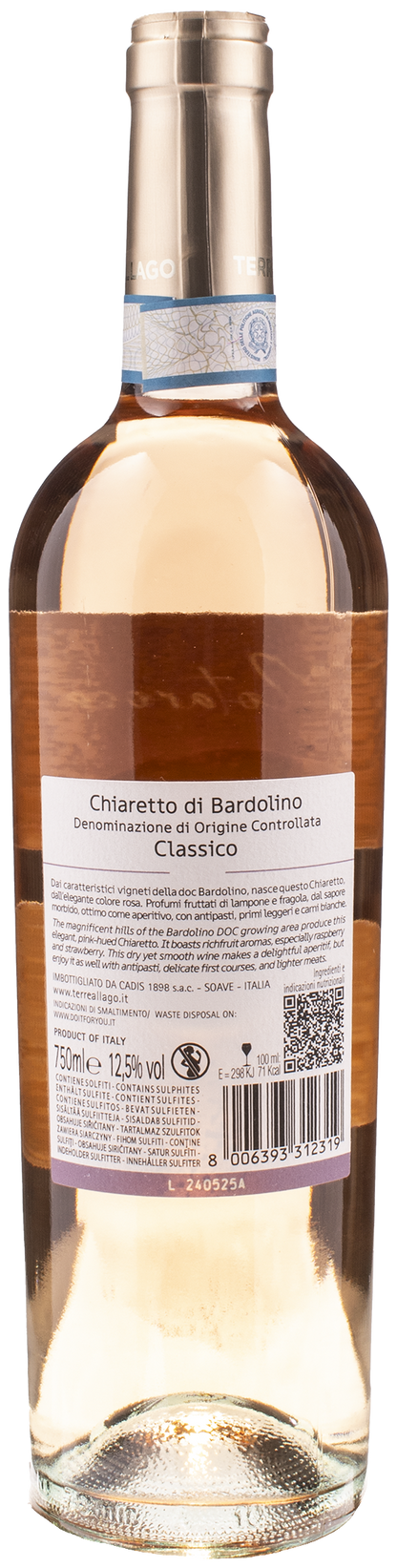 Terre al Lago Bardolino Chiaretto Classico Notarosa 2023