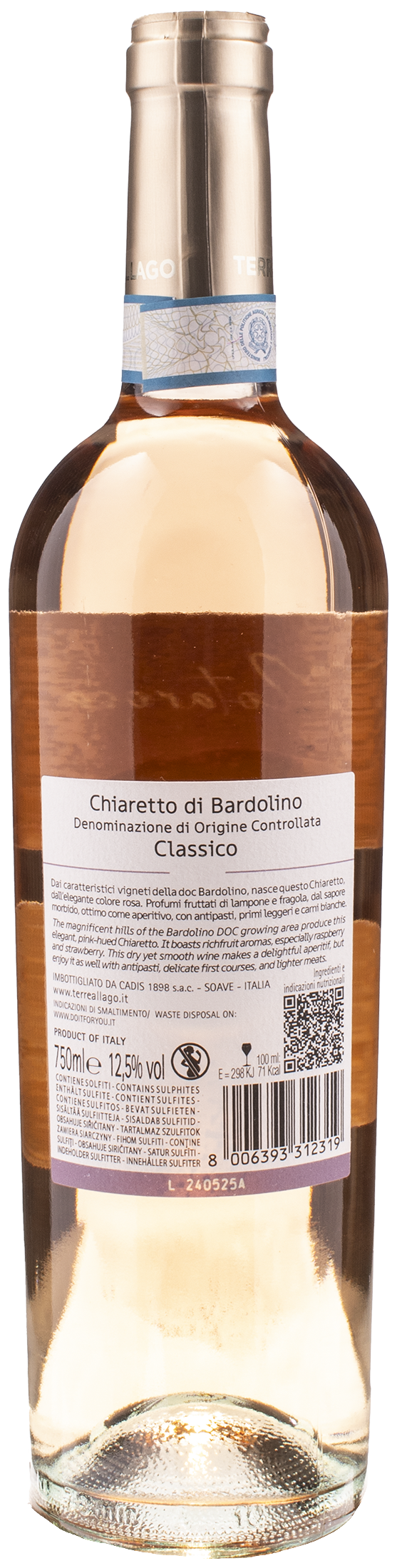 Terre al Lago Bardolino Chiaretto Classico Notarosa 2023