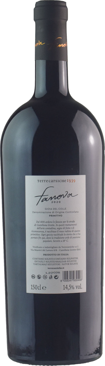 Terrecarsiche1939 Primitivo Gioia del Colle Fanova Magnum 2020
