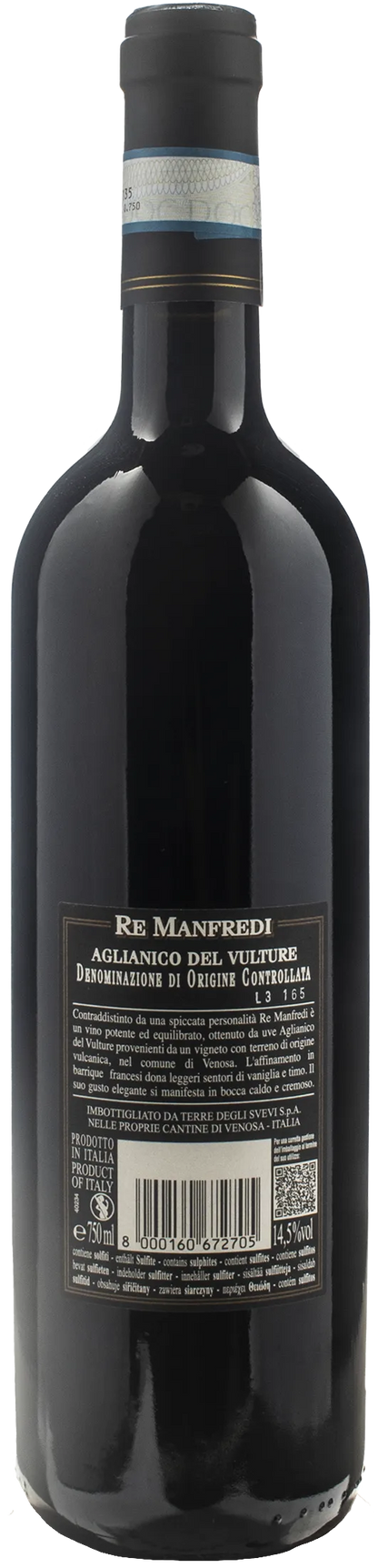 Terre degli Svevi Aglianico del Vulture Re Manfredi 2021