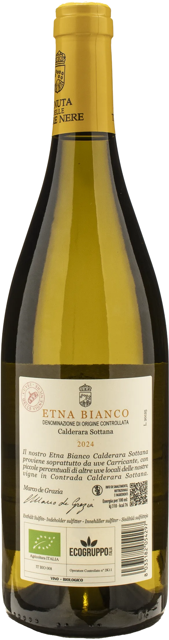 Terre Nere Etna Bianco Cuvee delle Vigne Niche Calderara Sottana 2024