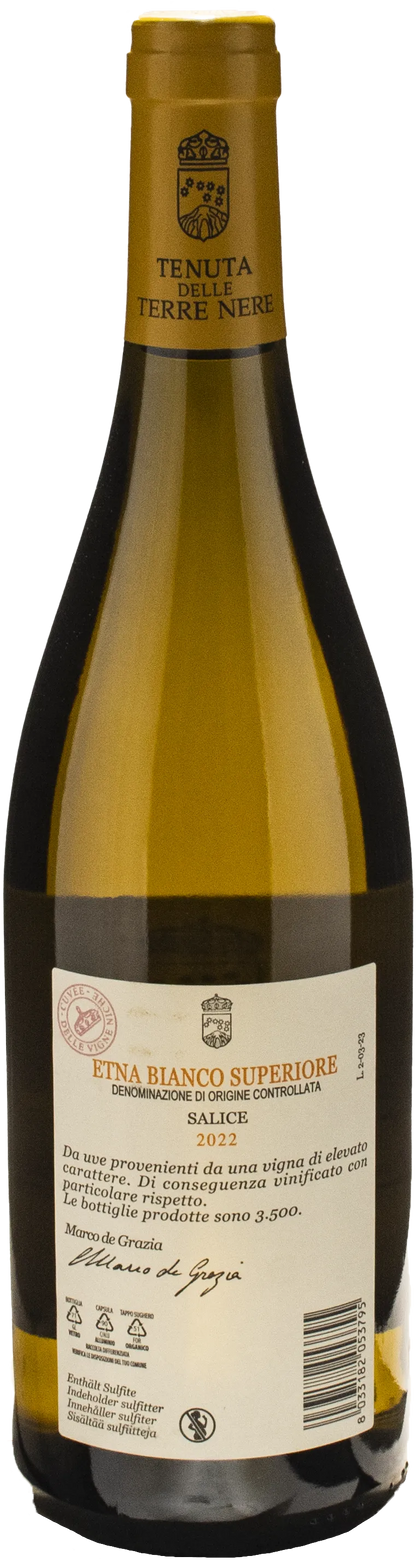 Terre Nere Etna Bianco Vigne Niche Superiore 2022