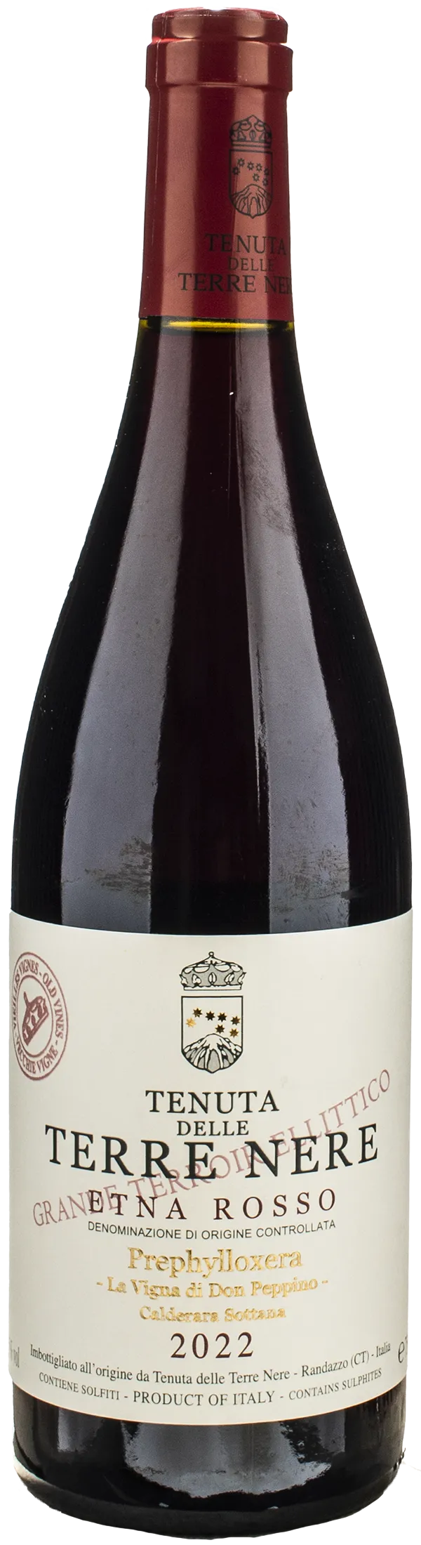 Terre Nere Etna Rosso Prephylloxera La Vigna di Don Peppino Calderara Sottana 2022