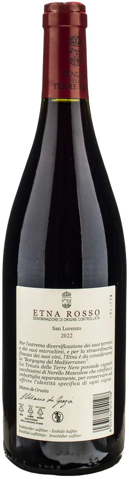 Terre Nere Etna Rosso San Lorenzo 2022