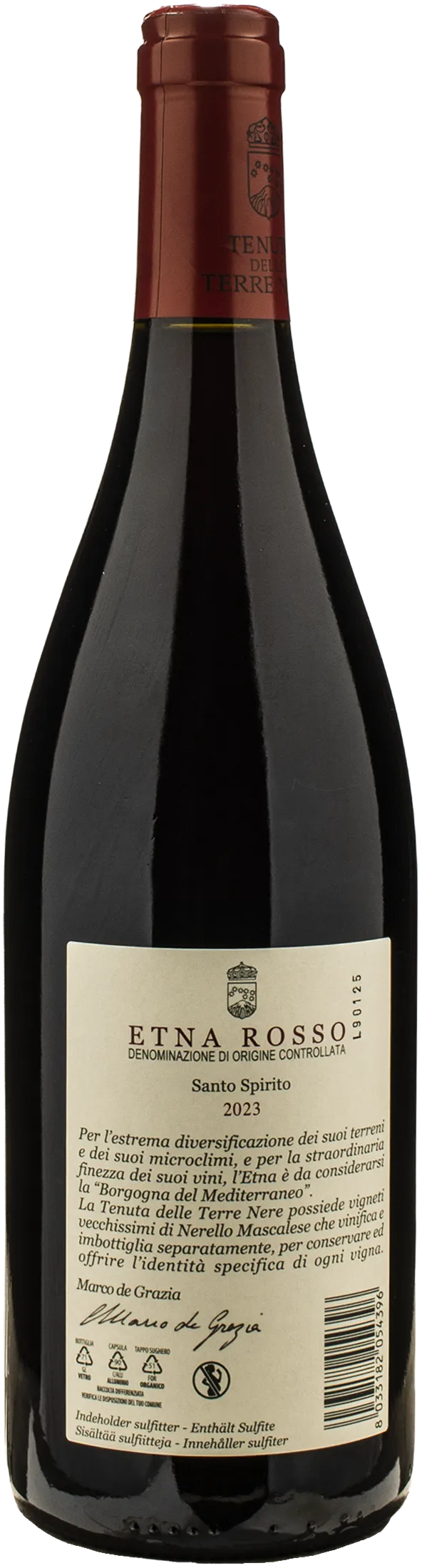 Terre Nere Etna Rosso Santo Spirito 2023