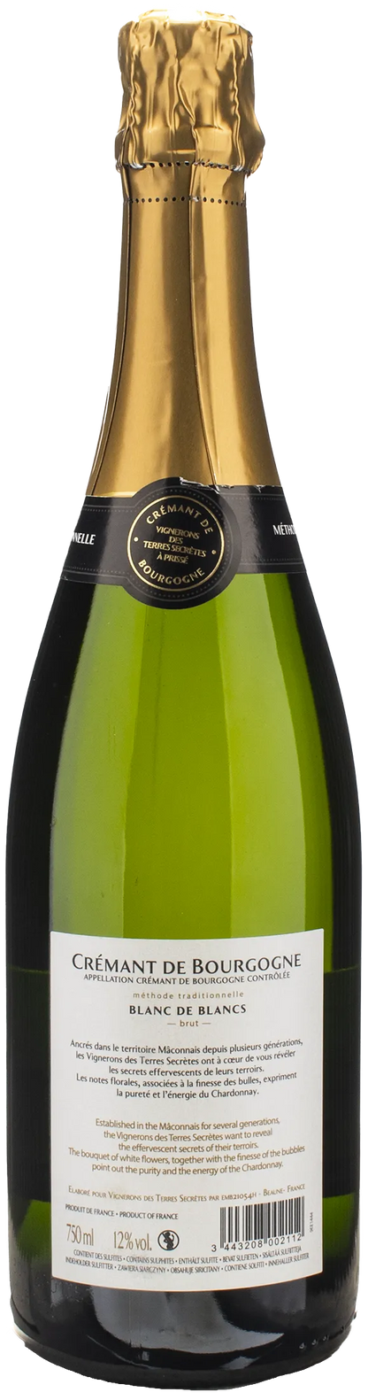 Terres Secretes Cremant de Bourgogne Blanc de Blancs Brut
