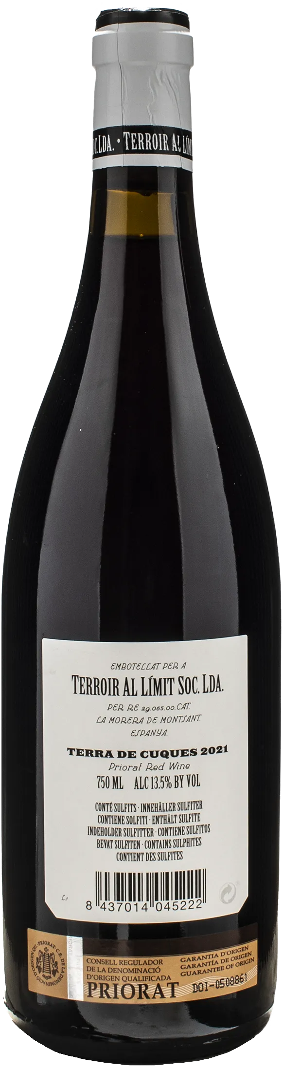 Terroir Al Limit Terroi Al Limit Priorat Terra de Cuques 2021