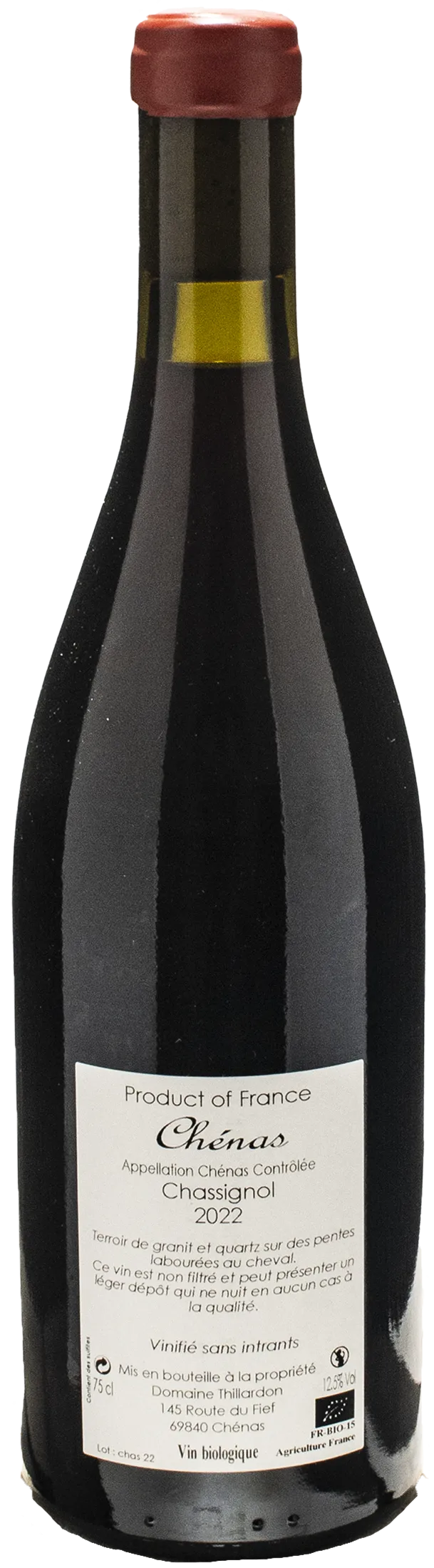 Thillardon Chenas Chassignol 2022