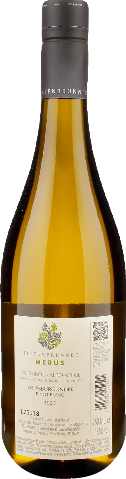 Tiefenbrunner Merus Pinot Bianco 2025