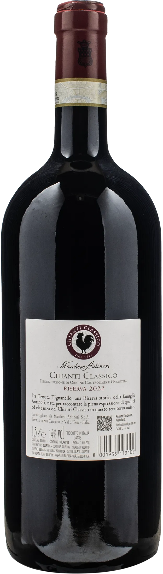 Marchese Antinori Tignanello Chianti Classico Riserva Magnum 2022