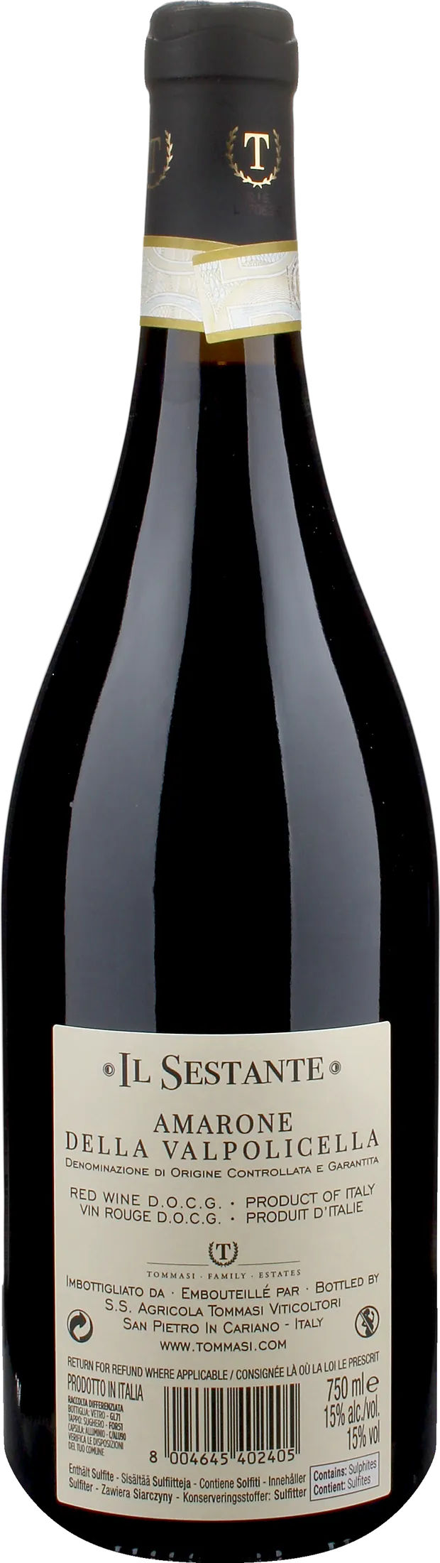 Tommasi Amarone della Valpolicella Il Sestante 2022