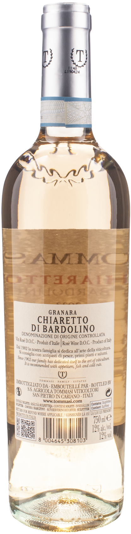 Tommasi Bardolino Chiaretto Fossa Granara 2023