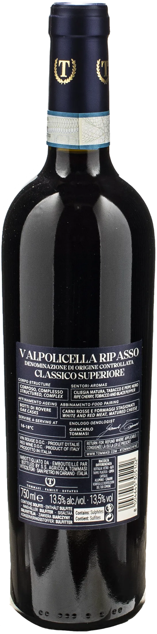 Tommasi Valpolicella Ripasso Classico Superiore 2021
