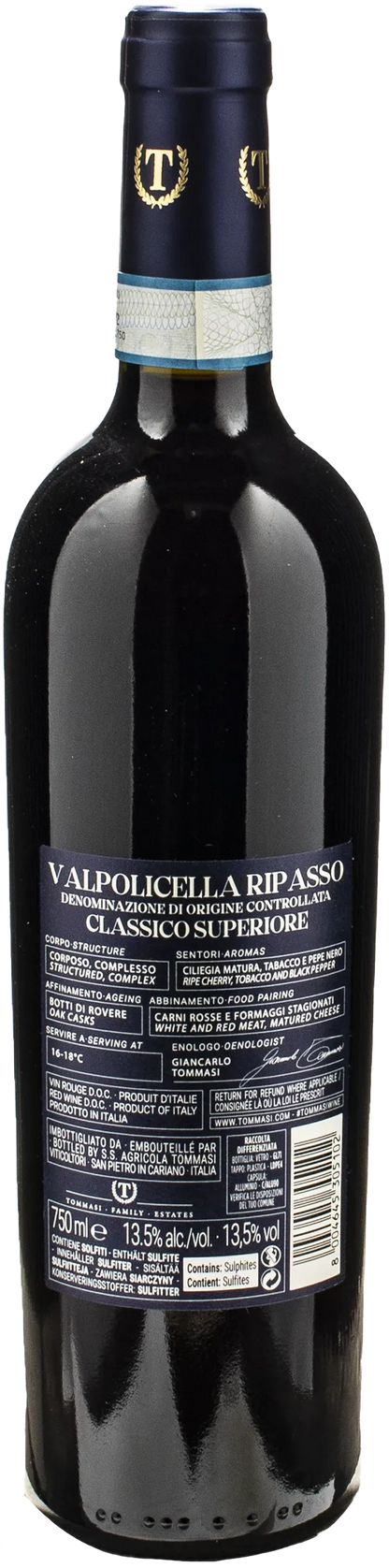 Tommasi Valpolicella Ripasso Classico Superiore 2021