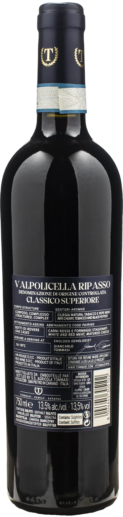 Tommasi Valpolicella Ripasso Classico Superiore 2022