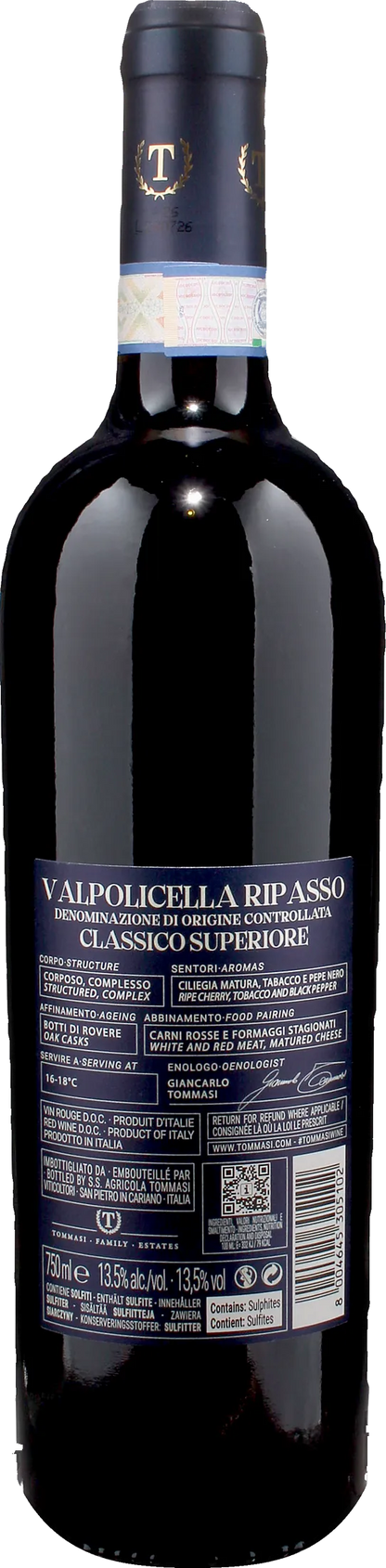 Tommasi Valpolicella Ripasso Classico Superiore 2023