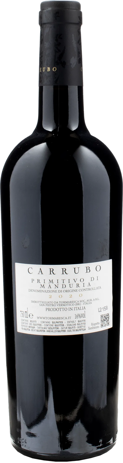 Antinori Tormaresca Primitivo di Manduria Carrubo 2020