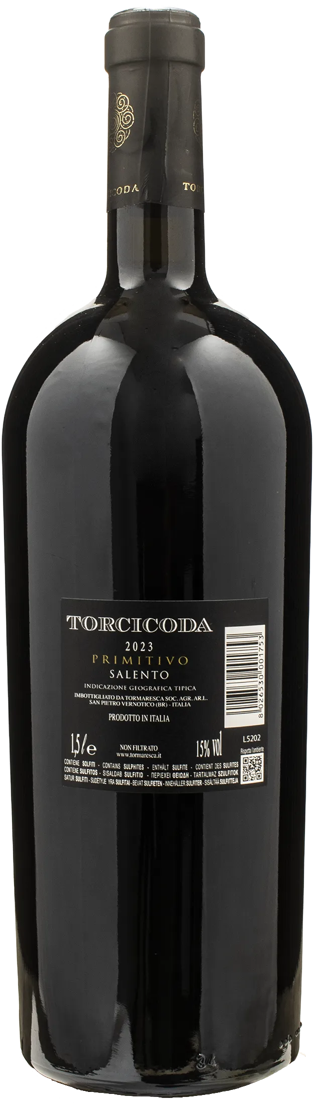 Tormaresca Torcicoda Primitivo Salento Magnum 2023