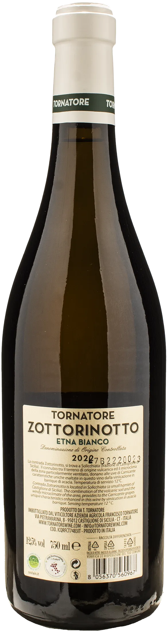Tornatore Etna Bianco Zottorinotto 2022