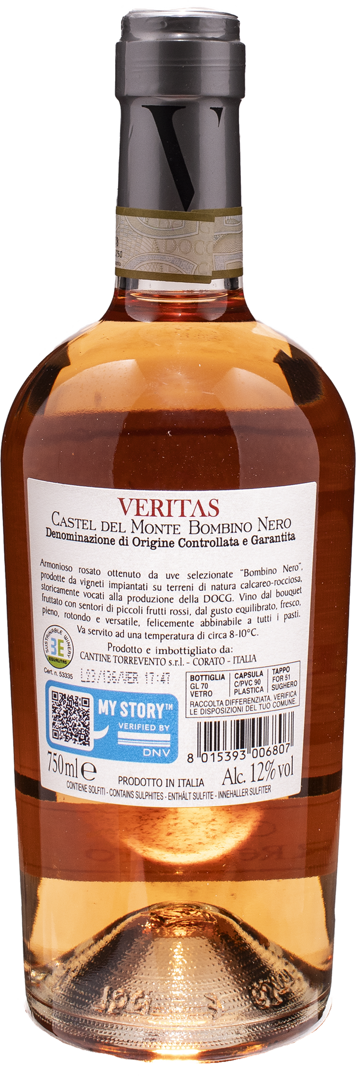 Torrevento Bombino Nero Castel del Monte Veritas 2022