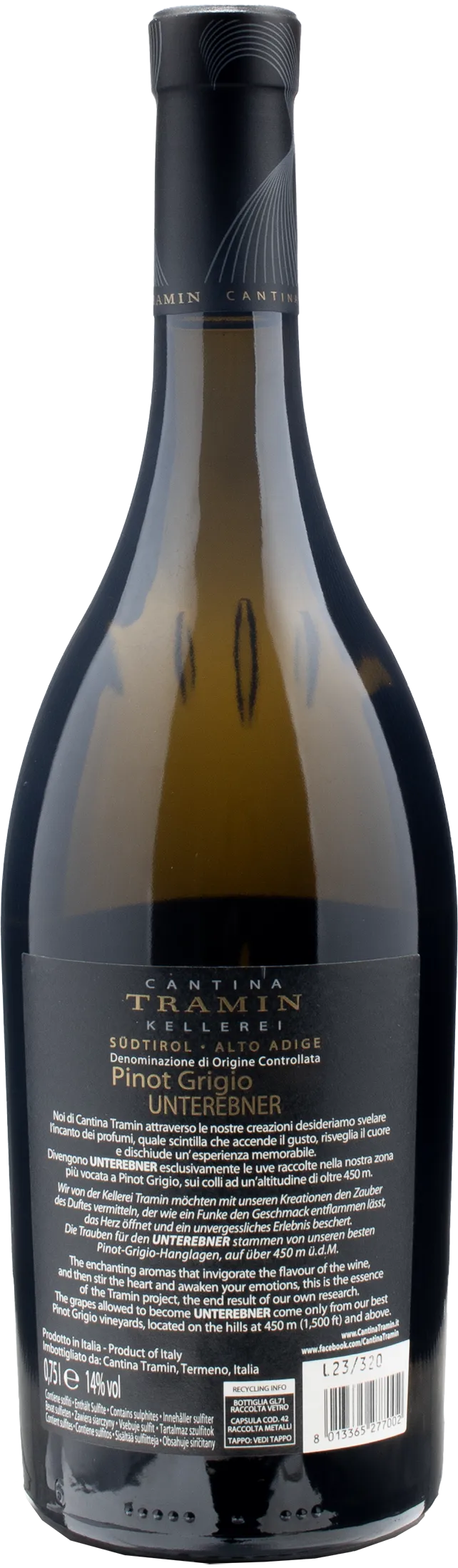 Tramin Unterebner Pinot Grigio 2022