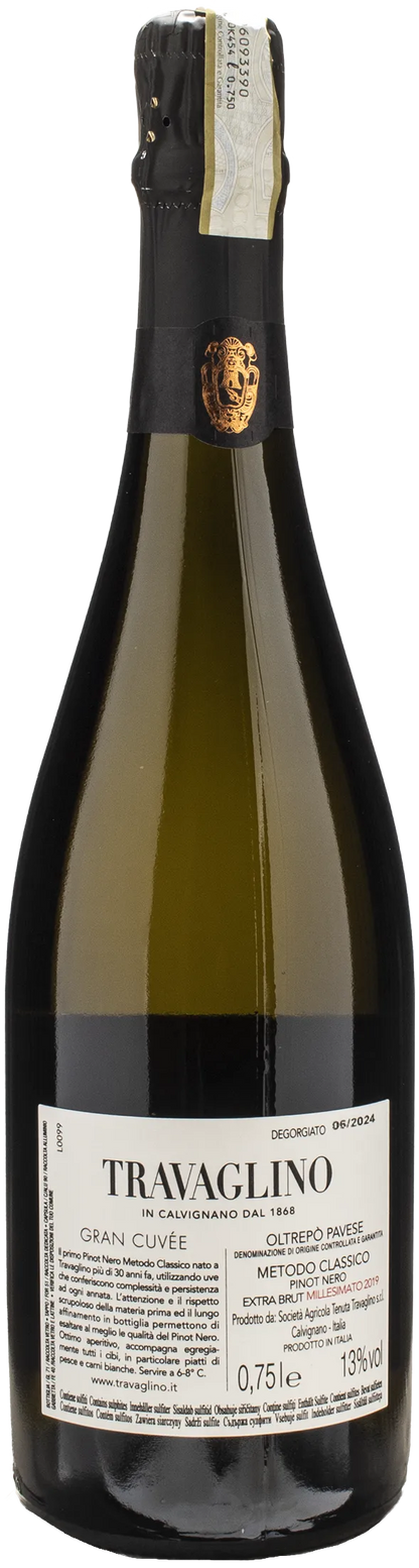 Travaglino Grand Cuvèe Blanc de Noir Extra Brut Millesimato 2019