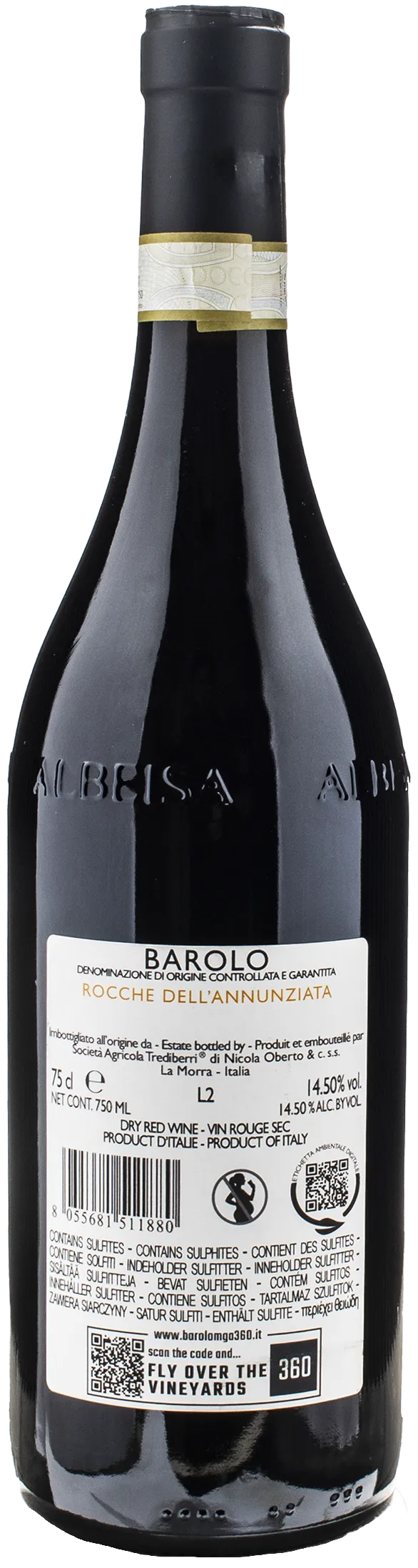 Trediberri Barolo Rocche dell'Annunziata 2020