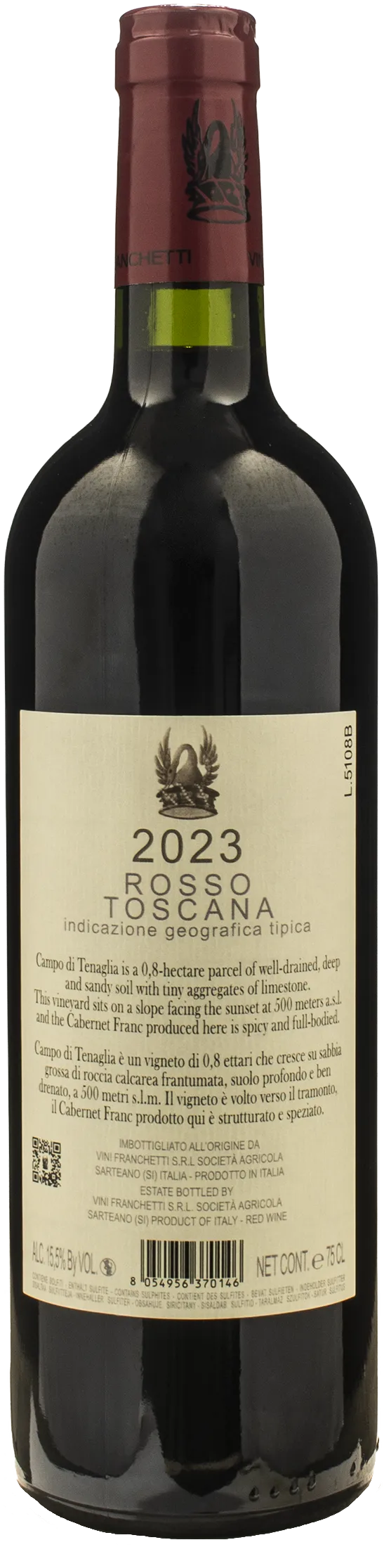Trinoro Toscana Rosso Campo di Tenaglia 2023
