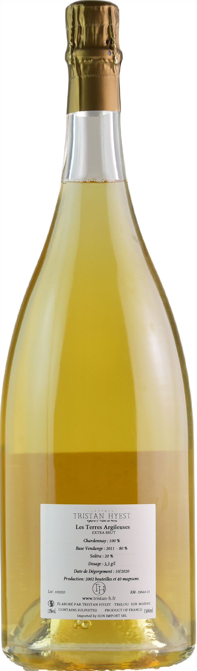 Tristan Hyest Champagne Blanc de Blancs Les Terres Argileuses Extra Brut Magnum