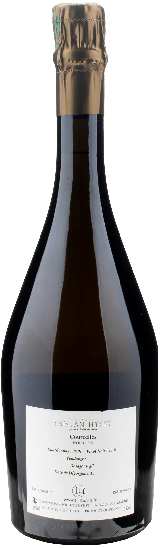 Tristan Hyest Champagne Courcelles Nature 2015