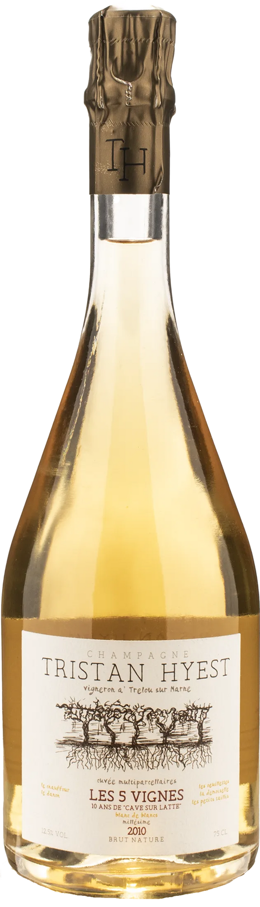 Tristan Hyest Champagne Les 5 Vignes Blanc de Blancs Brut Nature Millesime 2010