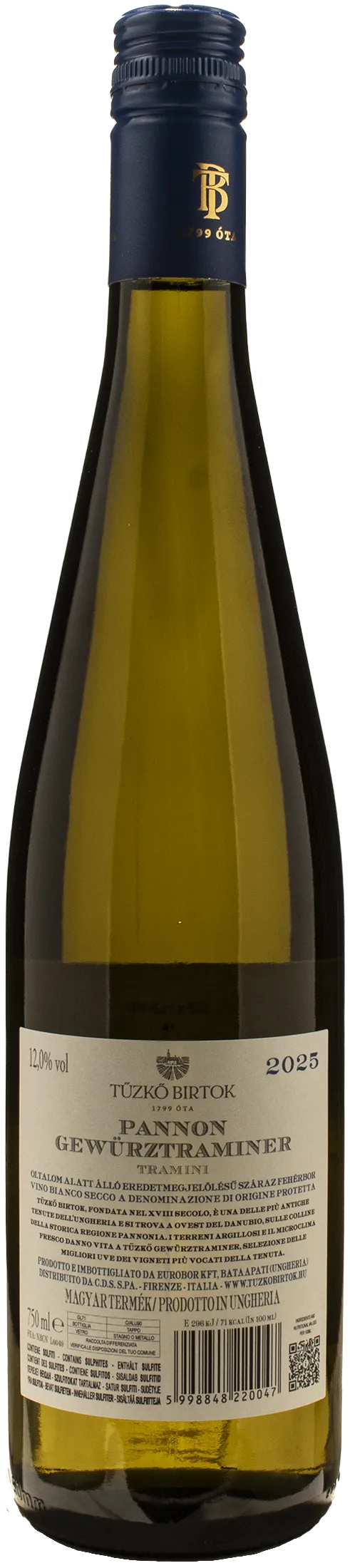 Tuzko Birtok Gewurztraminer Tramini Pannon 2025