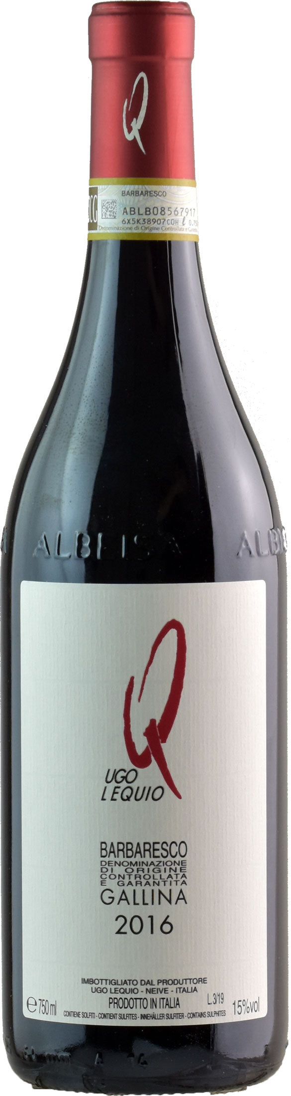 Ugo Lequio Barbaresco Gallina 2016