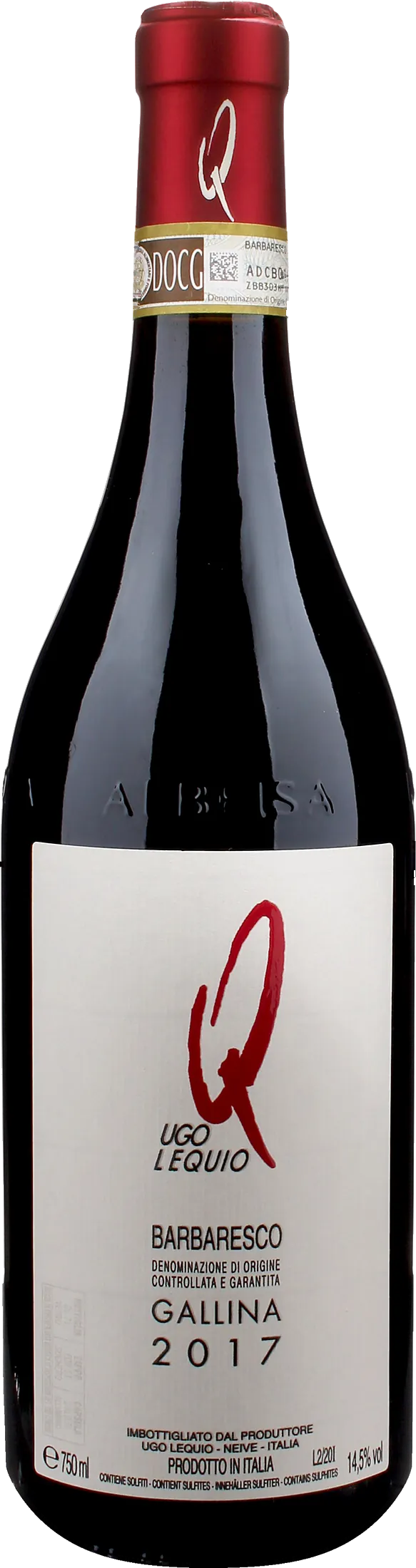 Ugo Lequio Barbaresco Gallina 2017