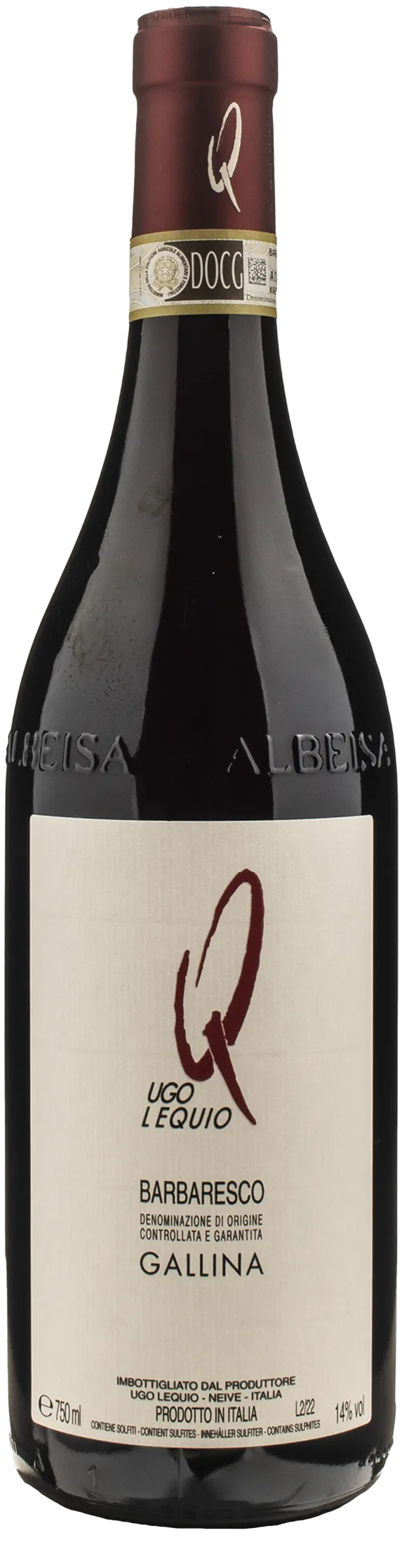Ugo Lequio Barbaresco Gallina 2019