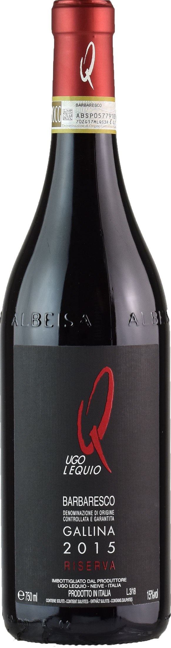 Ugo Lequio Barbaresco Gallina Riserva 2015